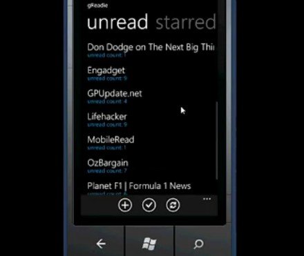 WP7��Google Reader�_�l��Մ�_�lƽ�_